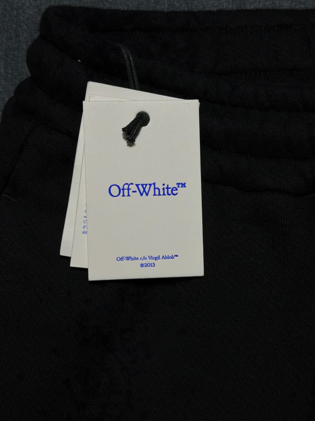 NWT Off-White Black Beach Bookish SweatPants Women's X-Large Logo Drawstring