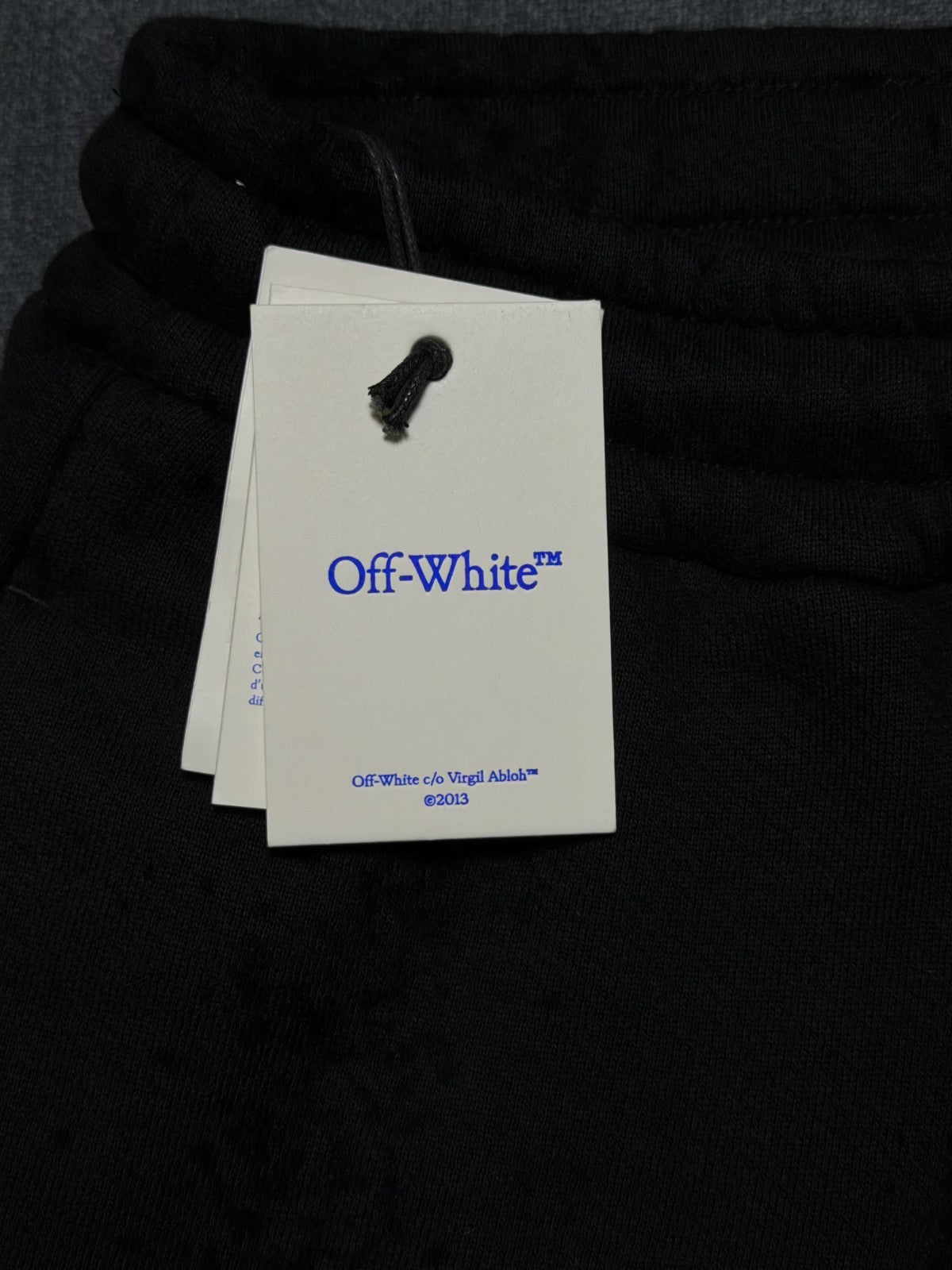 NWT Off-White Black Beach Bookish SweatPants Women's X-Large Logo Drawstring
