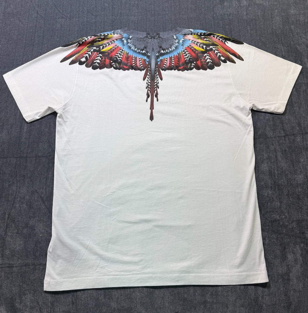NWT Marcelo Burlon Icon Wings Sweatshirt Men's XL White Regular Fit Crew Neck