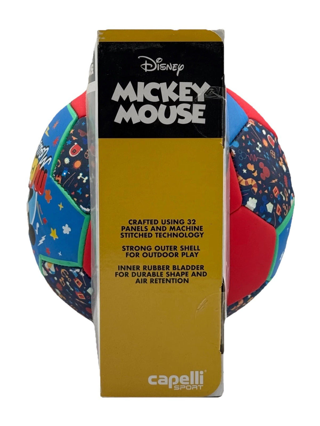 New Disney Mickey Mouse Soccer Ball Kids Blue Red Football Outdoor - Size 3
