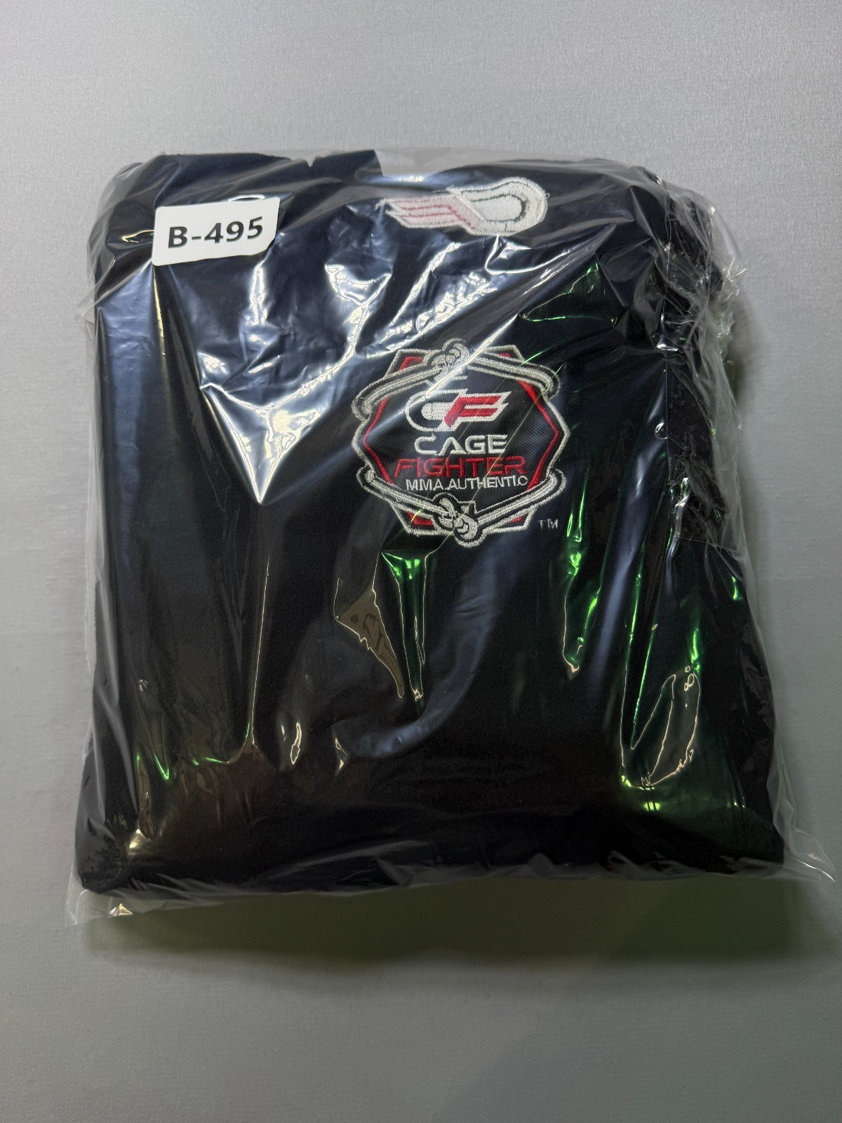 Cage Fighter MMA Authentic Performance Shirt Men's XL Black Long Sleeve Athletic