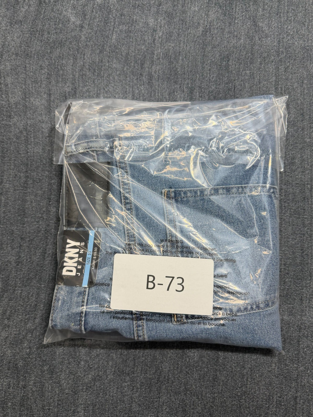 NWT DKNY Mid-Rise Pencil Skirt Women's 10 Blue Denim 5-Pocket Comfort Stretch