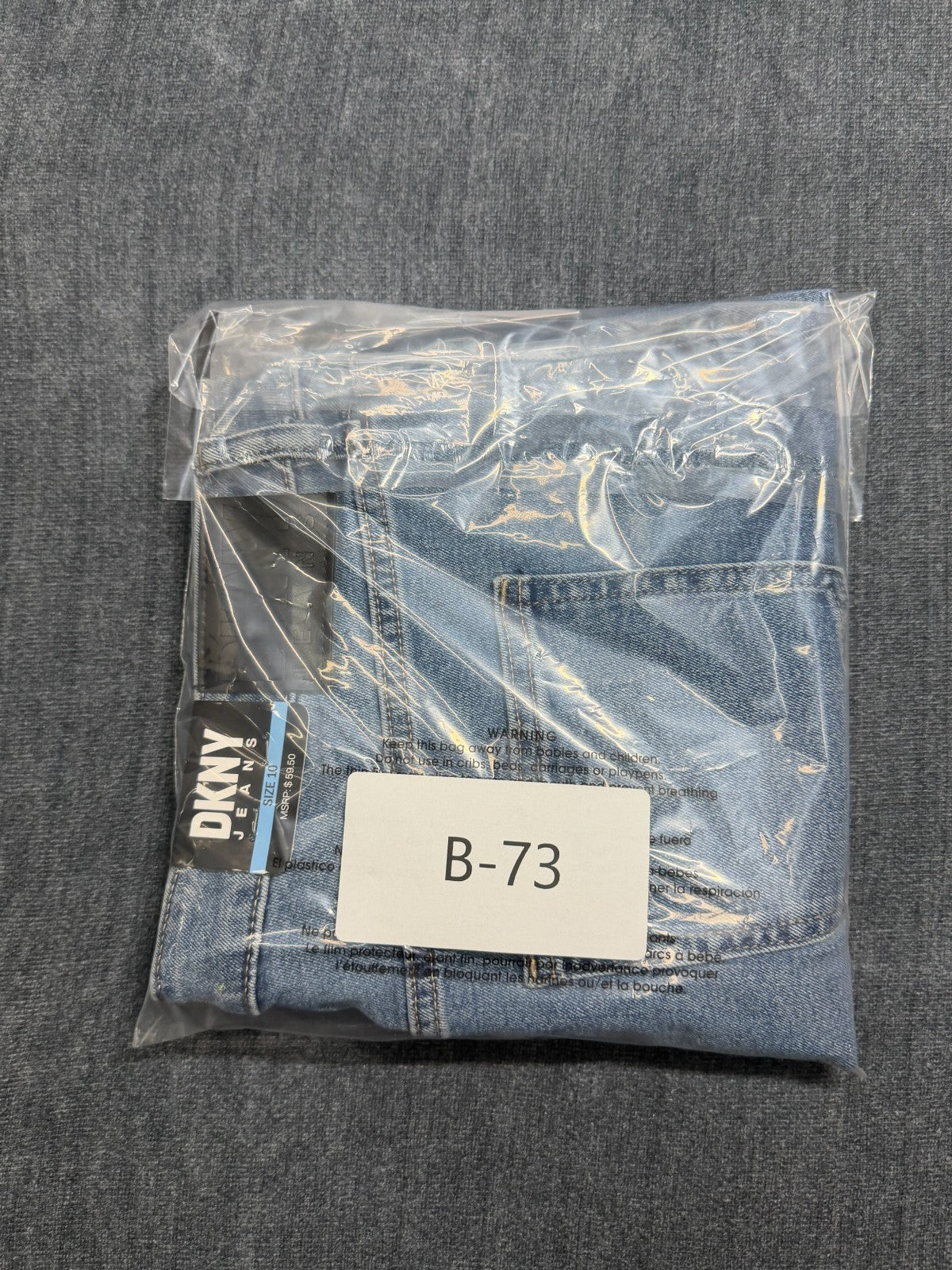 NWT DKNY Mid-Rise Pencil Skirt Women's 10 Blue Denim 5-Pocket Comfort Stretch