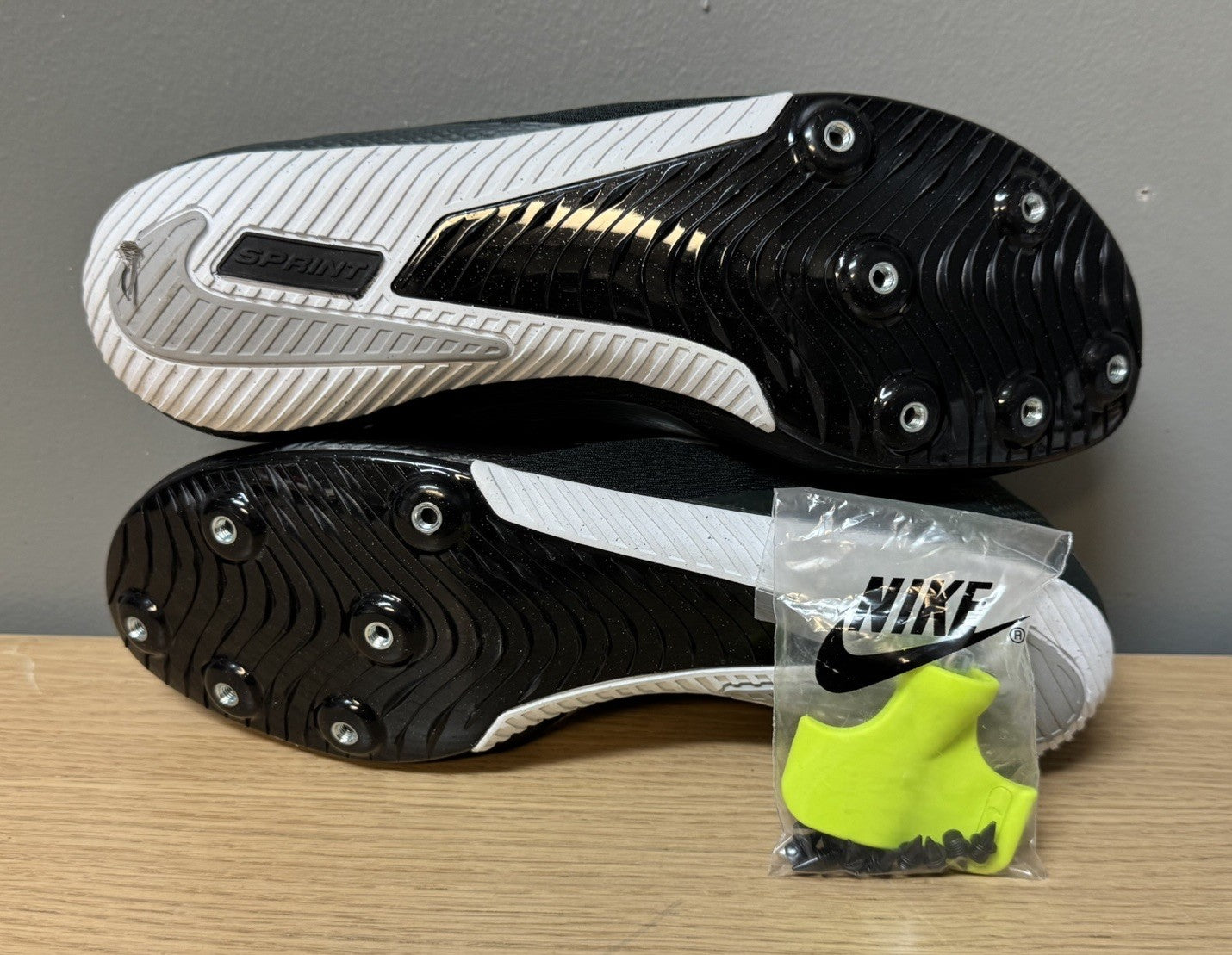 NEW Nike Zoom Rival Sprint Track Shoes MEN'S SIZE 12 Black Silver