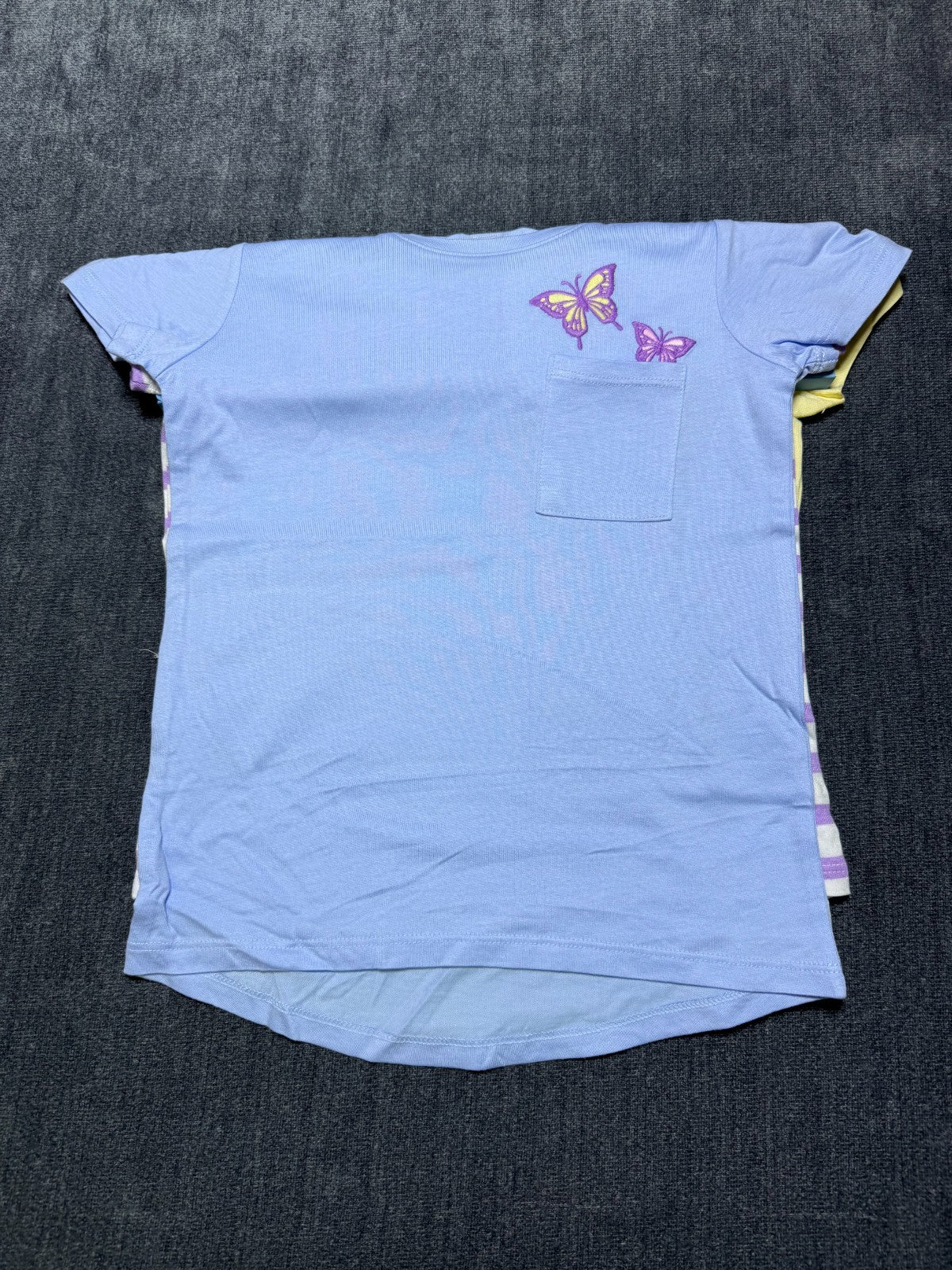 NWT Member's Mark My Favorite Active Tees Girls 6/6X Multicolor Preppy - 3-Pack