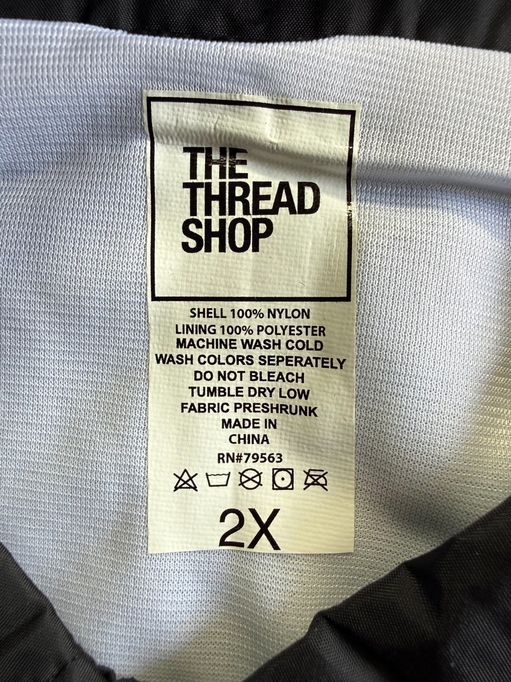 The Thread Shop Loud Records Coaches Jacket Mens 2X Black Long Sleeve 100% Nylon