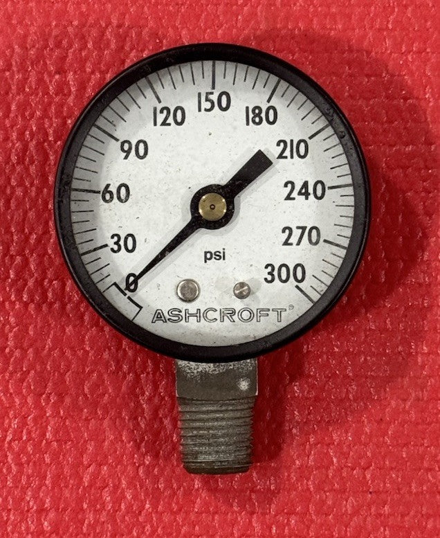Vintage Ashcroft - 300 PSI Pressure Gauge Made In USA