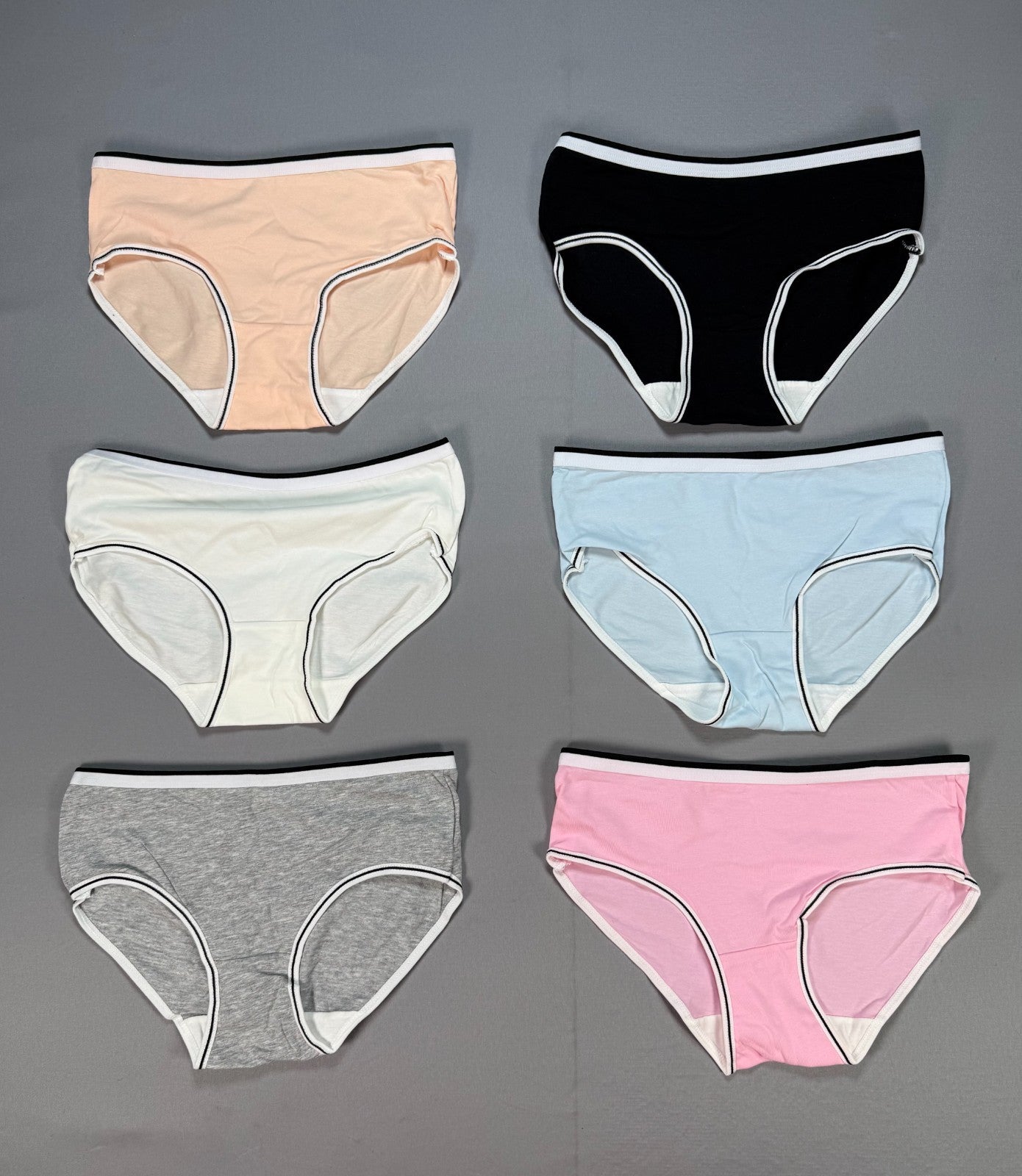 Pack of 6 Neapro Seamless Bras & Panties Sets Girls Medium Adjustable Straps