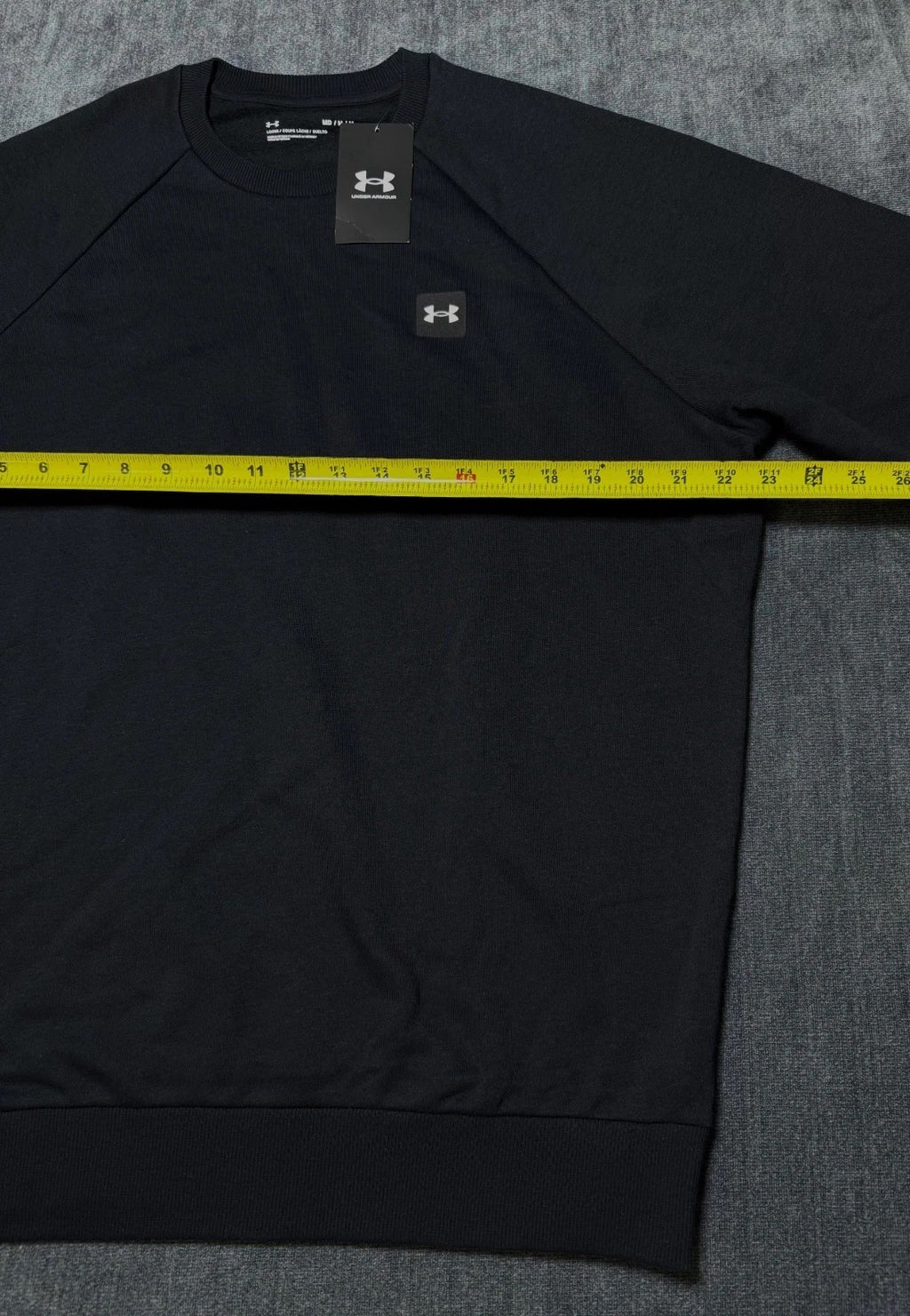 NWT Under Armour Rival Fleece Crew Sweatshirt Men's Medium Black Casual Pullover