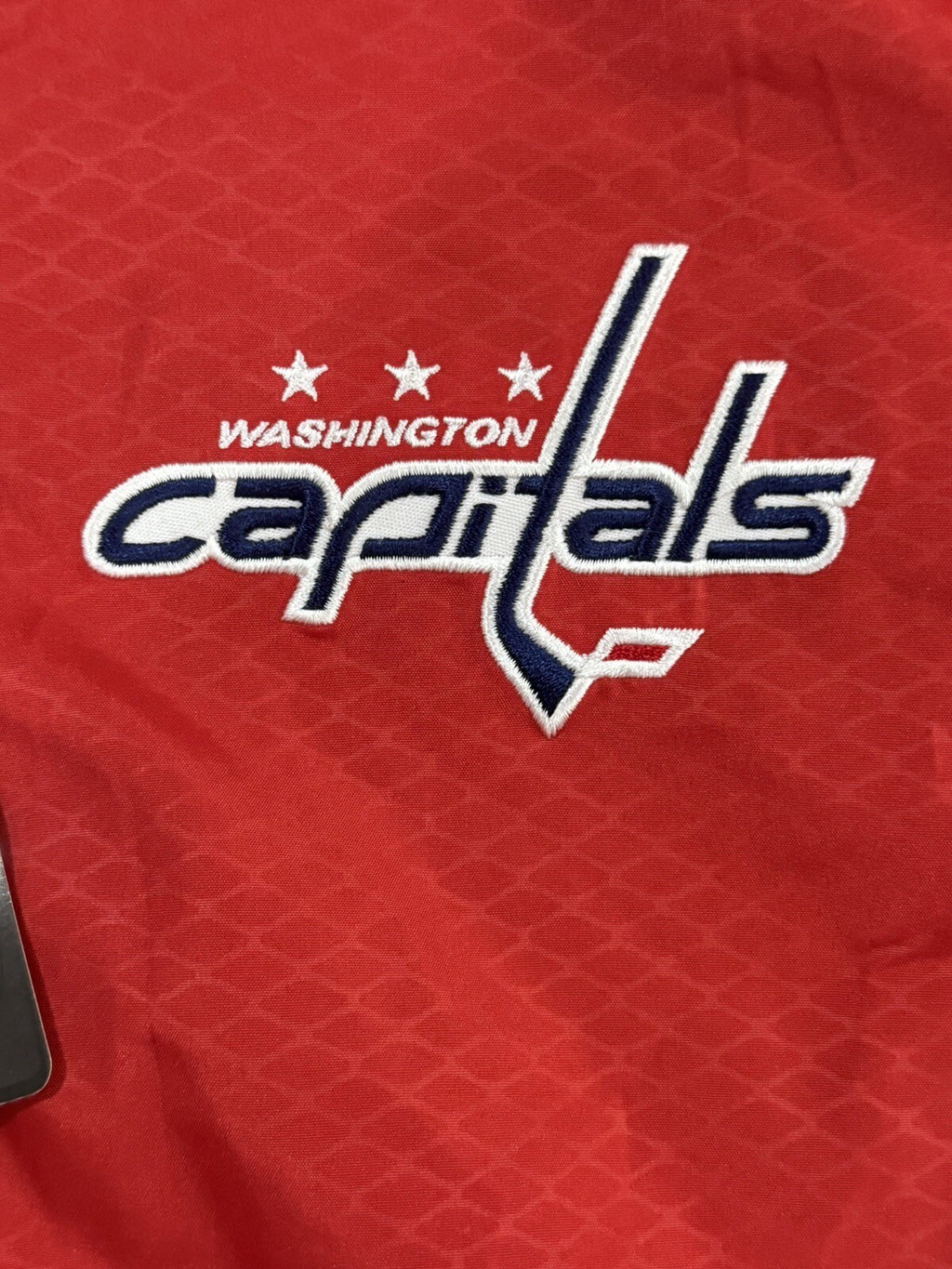 New Reebok Center Ice Kinetic Fit NHL Washington Capitals Jacket Red Mens Size M
