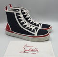 Authentic Christian Louboutin Pedro Donna Canvas Sneakers Size 44.5 EU; 11.5 US