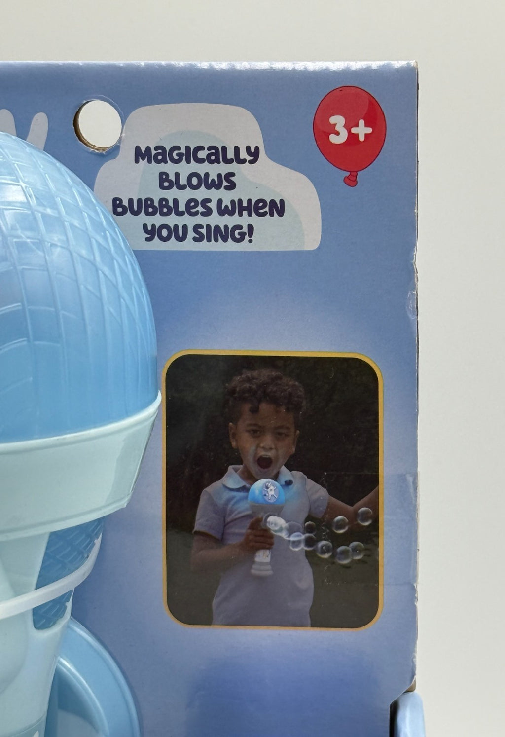 New Bluey Dance Mode Bubble Mic Singing Toy Blower Machine Blue - 4 FL Oz