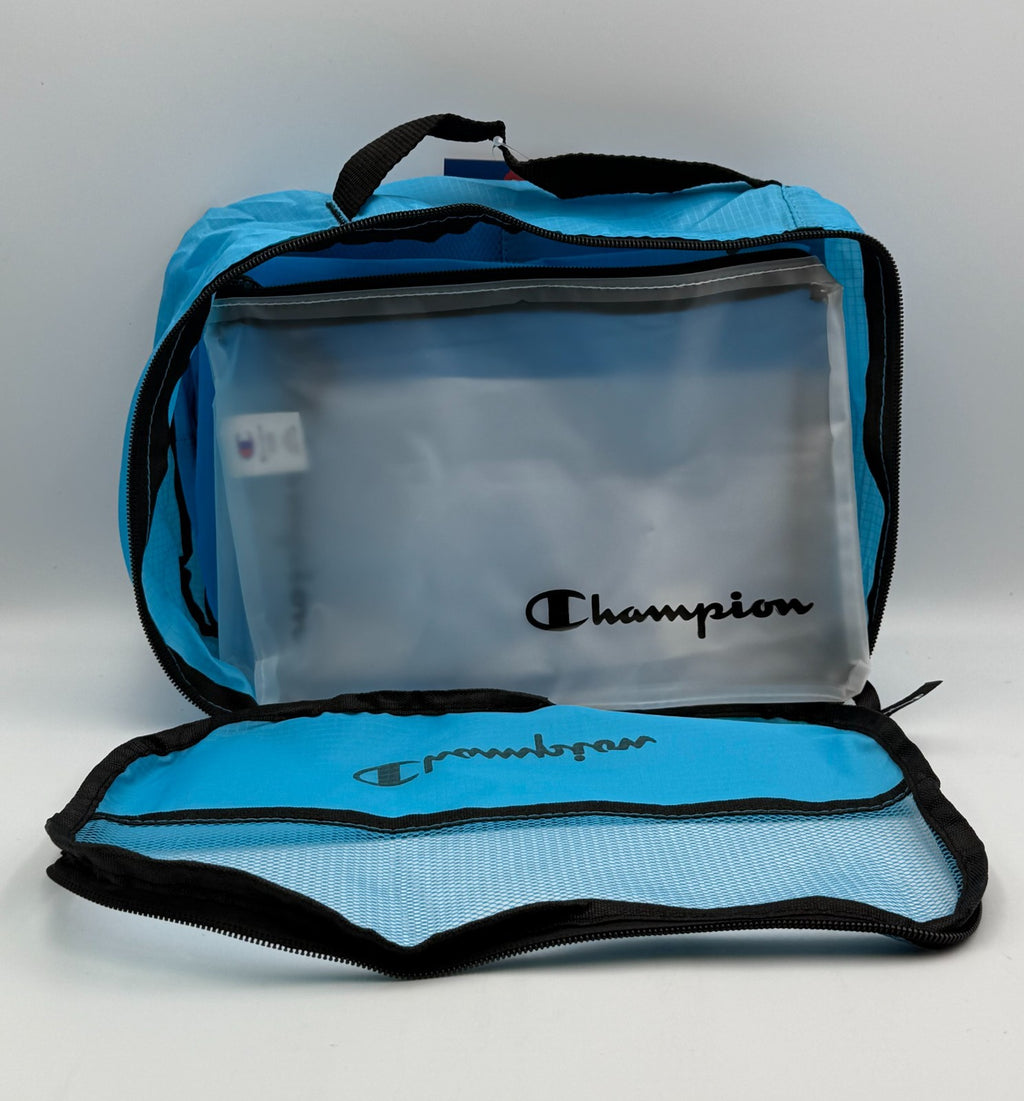 NWT Champion 6-Piece Packing Cube Set Travel Luggage Organizer Pouch Light Blue