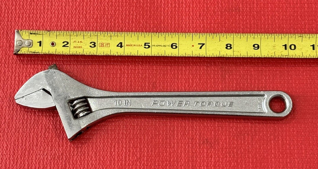 Power Torque Tools GM8653 Lifetime Guarantee 10in Adjustable Wrench