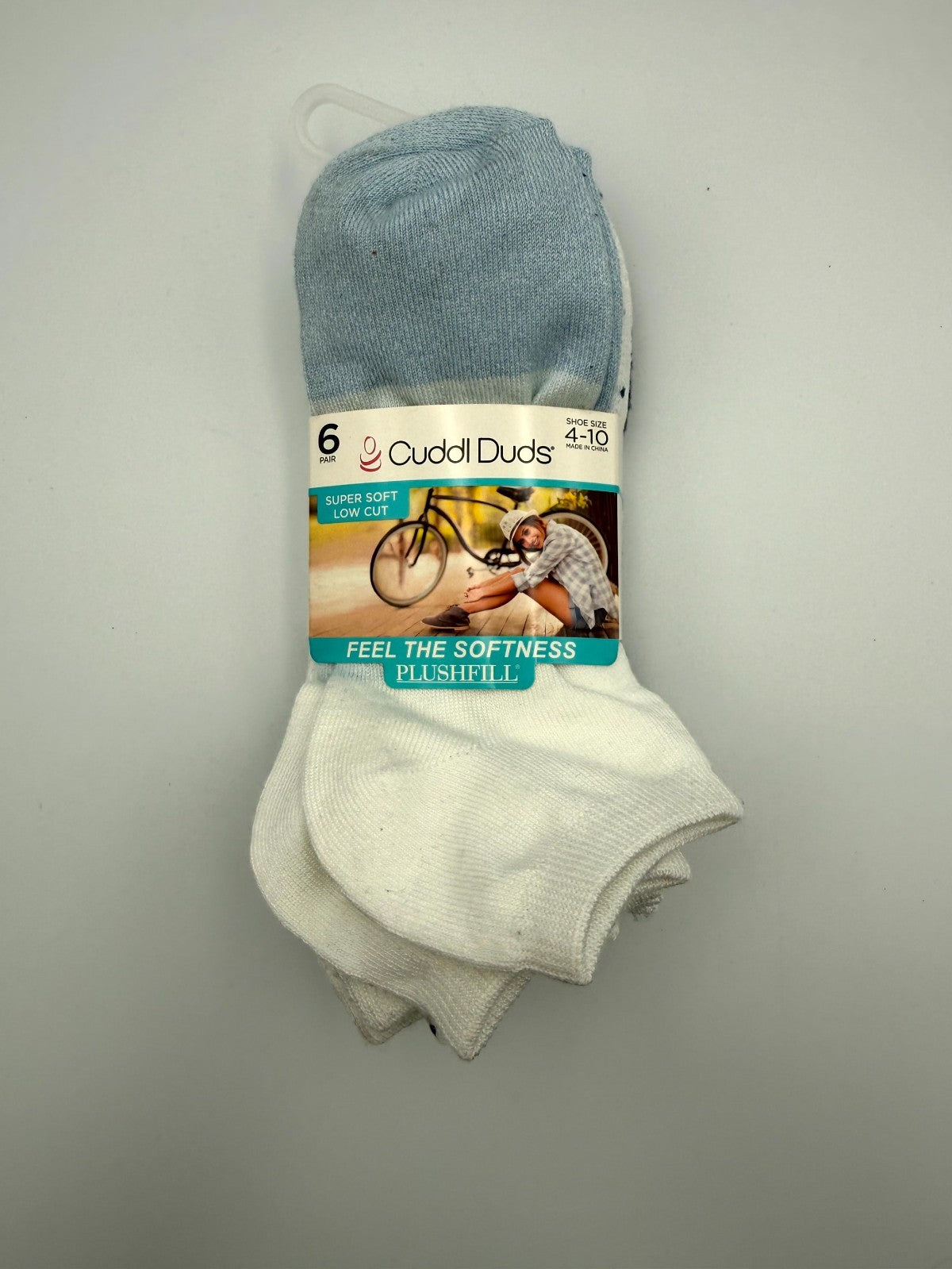 New Cuddl Duds Plushfill Super Soft Low Cut Socks Women's Size 4-10 - Pairs Of 6