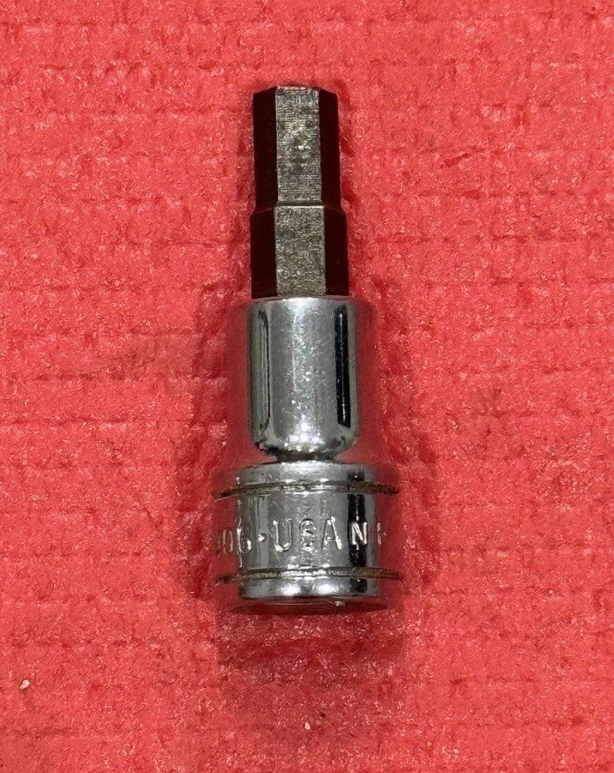 Vintage SK Tools 41406, Metric 7MM 3/8" Drive Hex Bit Socket Made in USA