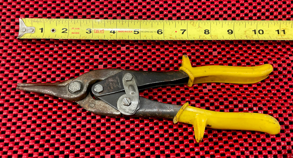 Proto 303S Tin Snips Cuts Straight Yellow Handle N5