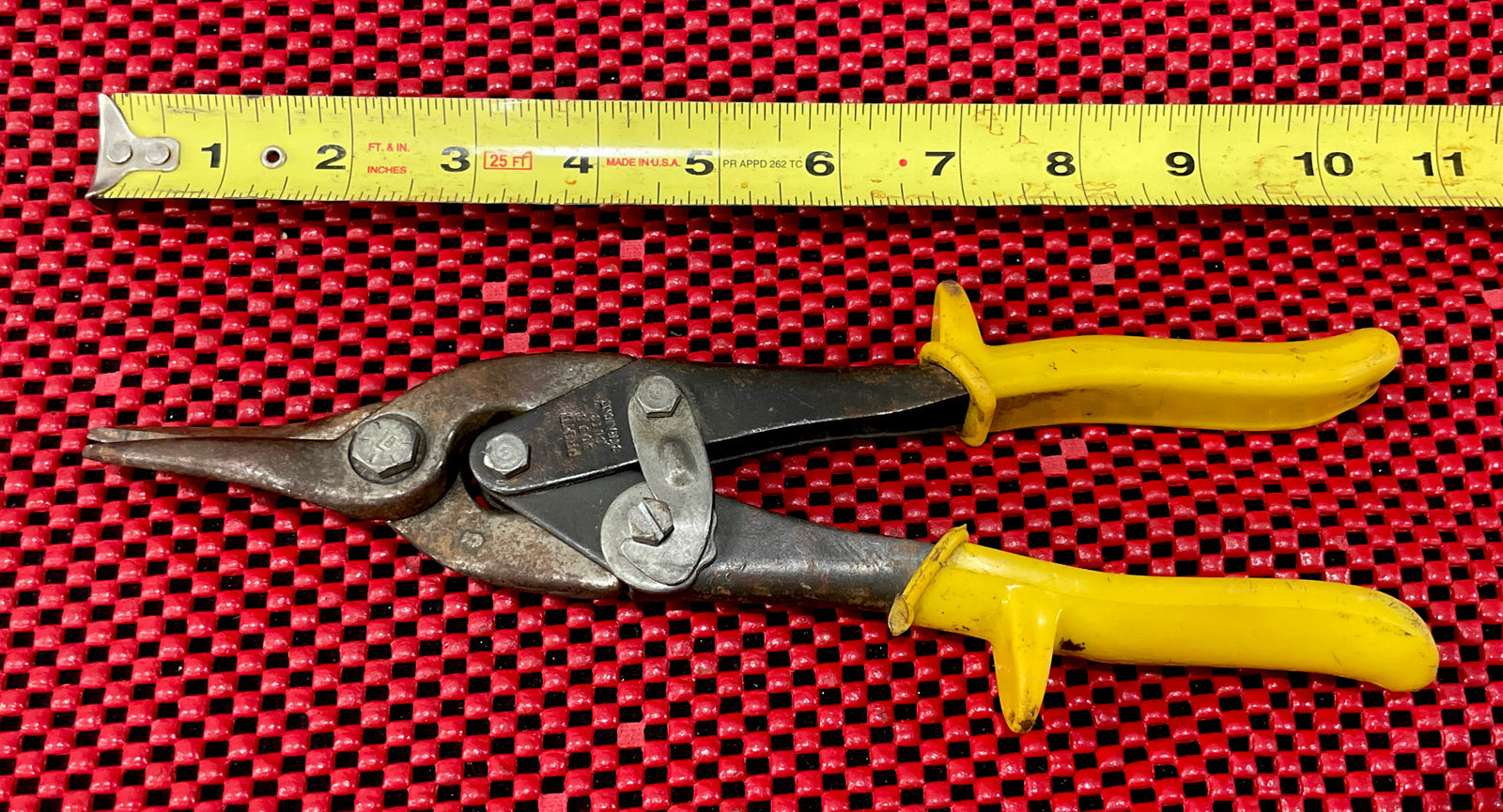 Proto 303S Tin Snips Cuts Straight Yellow Handle N5