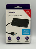 New Targus USB 3.0 4-Port USB Hub 5Gbps High Speed Data Splitter for Mac Windows