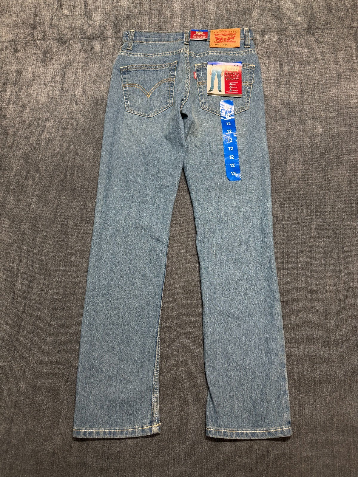 NWT Levi's 511 Slim Flex Stretch Jeans Boys 12 West Lake Comfort Stretch Pockets