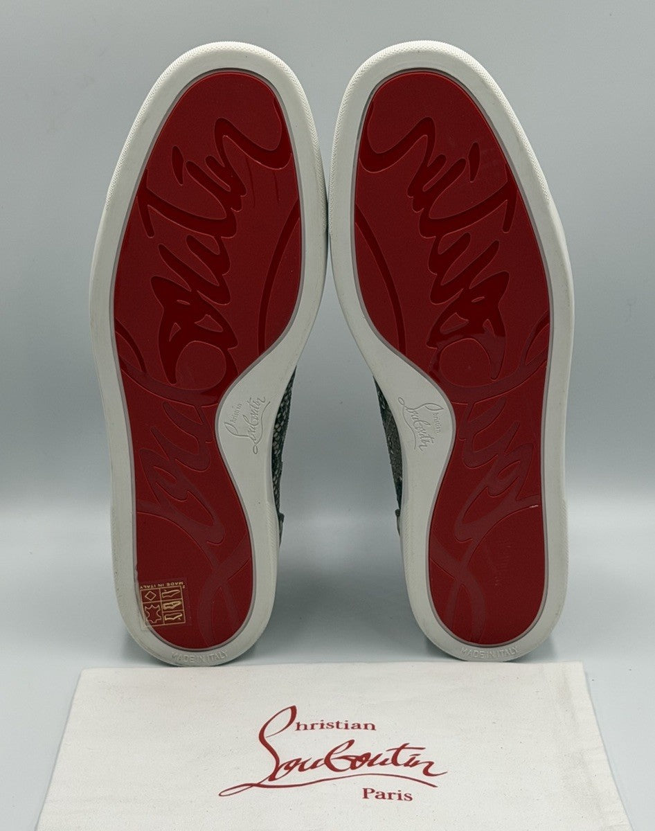 Christian Louboutin Louis Orlato Flat Python Ghost Roccia Sneaker Sz 44 EU 11 US