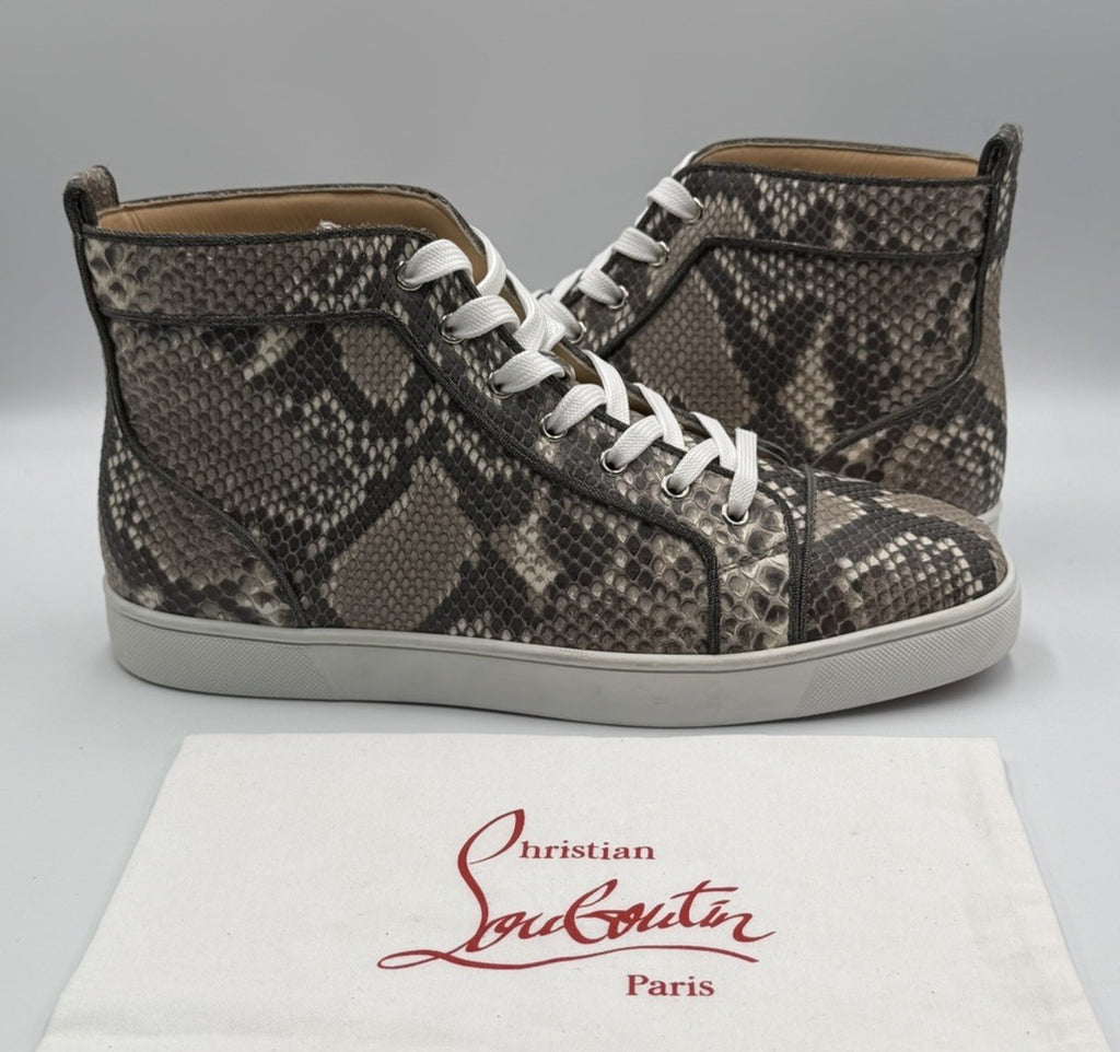 Christian Louboutin Louis Orlato Flat Python Ghost Roccia Sneaker Sz 44 EU 11 US