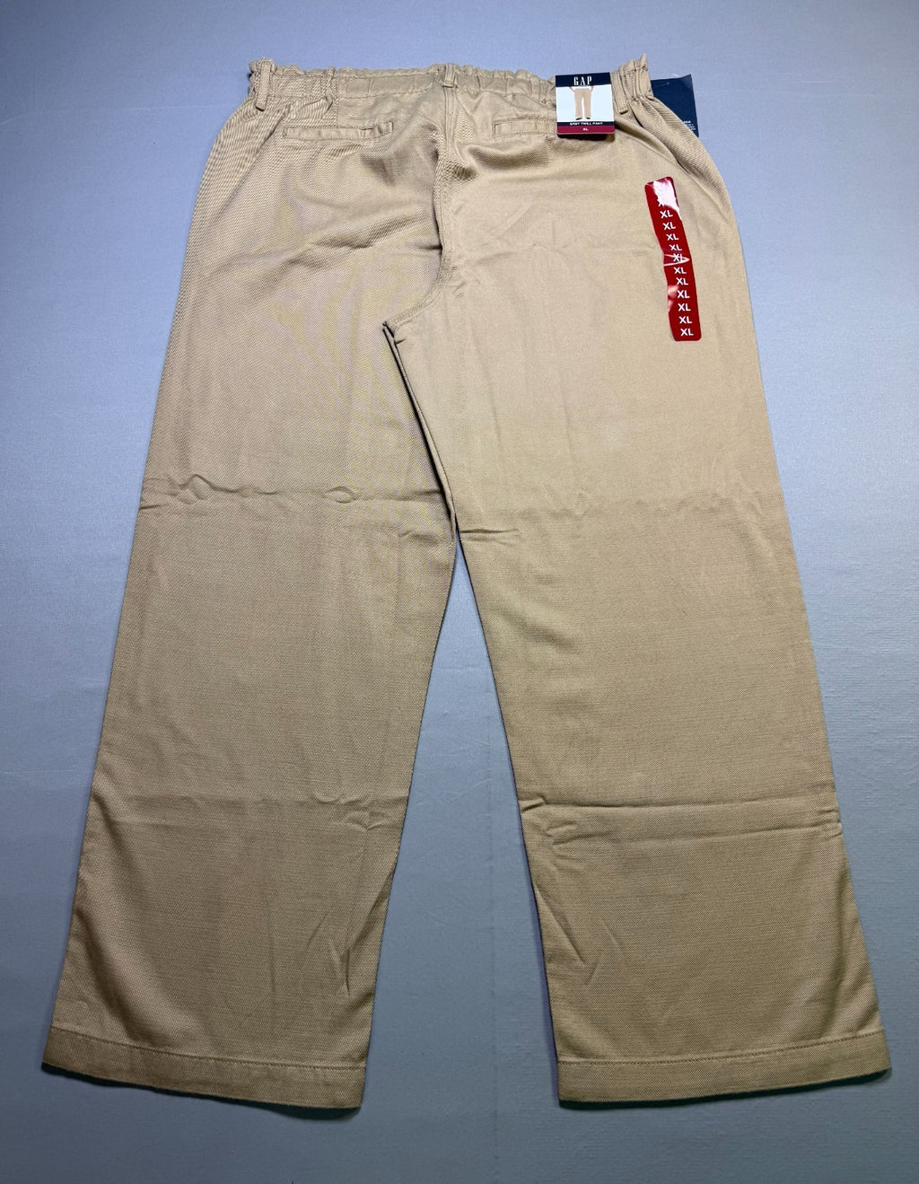 Gap Relaxed Fit Straight Leg Easy Twill Pant Women's XL Beige Flat Front Preppy