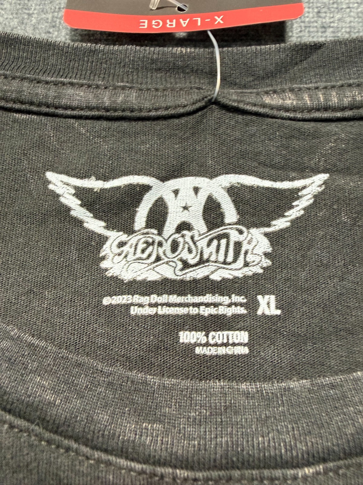 NWT Aerosmith Deuces are Wild Graphic Tee Shirt Women's XL Black 100% Cotton