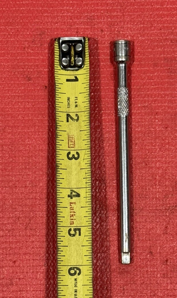 S-k Hand Tools 40962  1/4" Drive 6" Long Socket Extension Knurled SK Made In USA