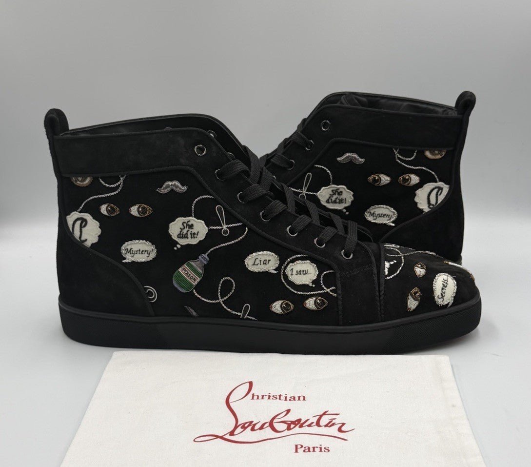 Authentic Christian Louboutin Limited Edition Embroidered Size EU 48; US 15
