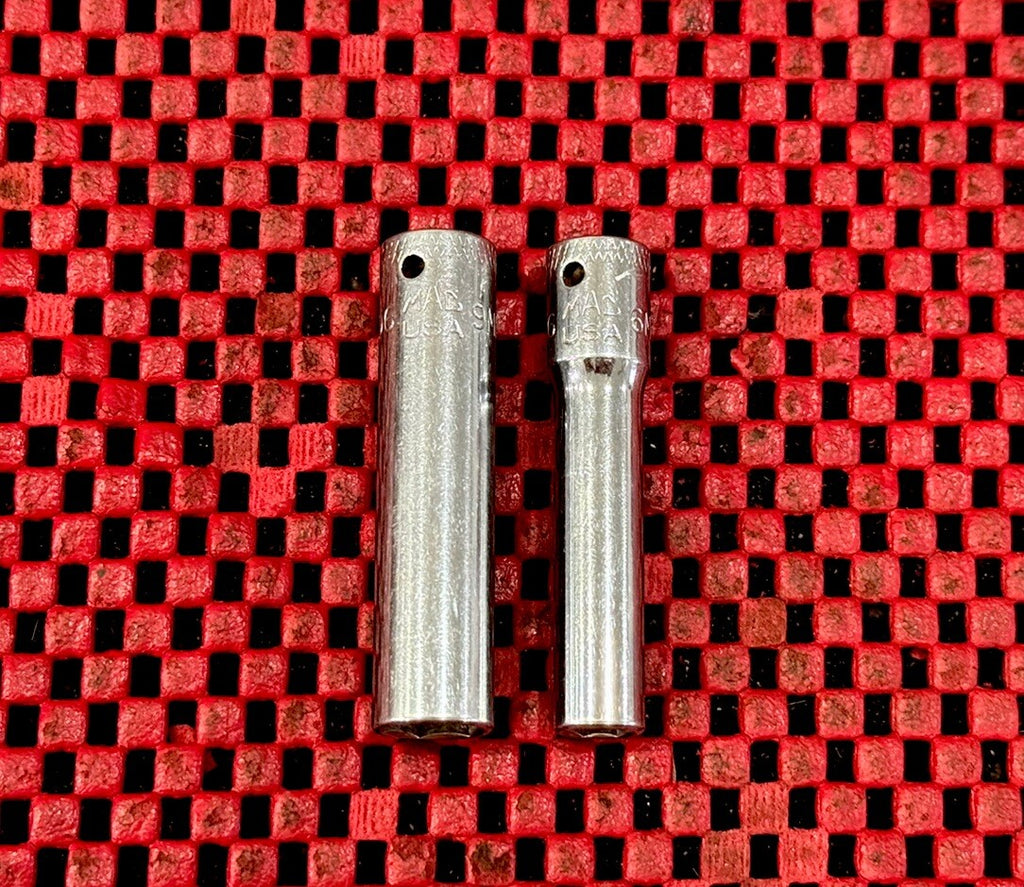 Mac Tools MD6 Series 2 PC Set 1/4" DR Metric Deep Knurled Sockets Made In USA M6