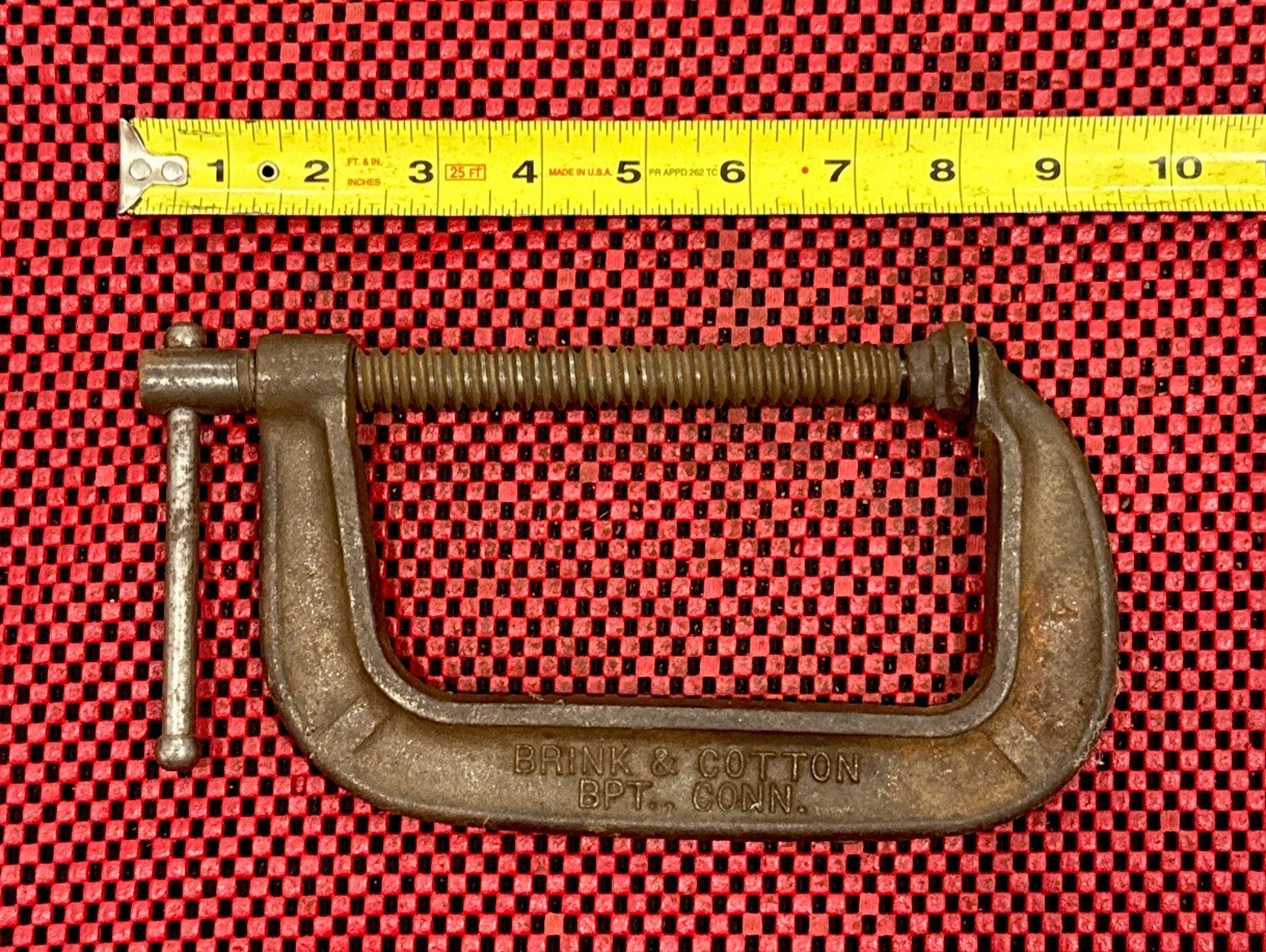 Vintage Brink & Cotton USA C-Clamp 5” Made In USA No. 145 N5