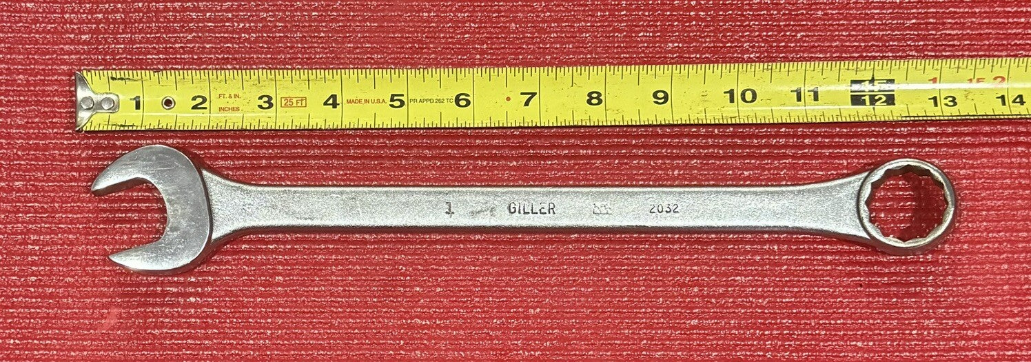 Vintage Rare Giller Tools 2032, 1" Combination Wrench 12 PT Made in USA