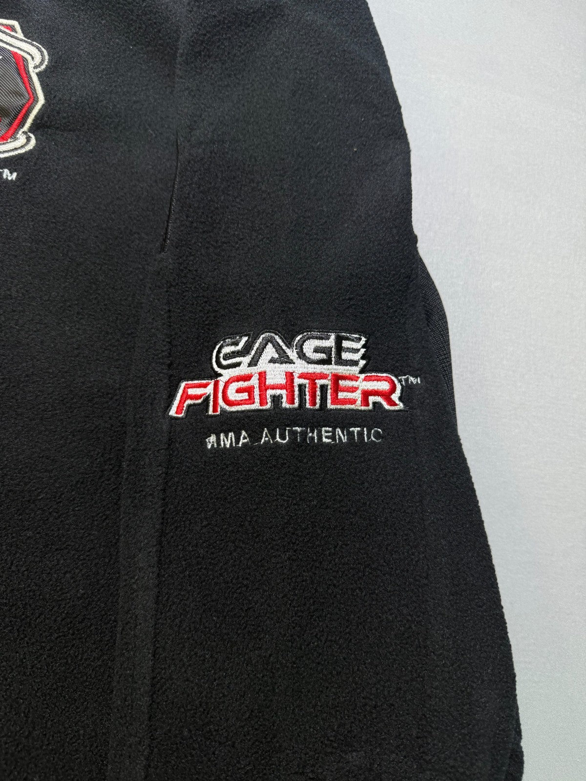 Cage Fighter MMA Authentic Performance Shirt Men's XL Black Long Sleeve Athletic