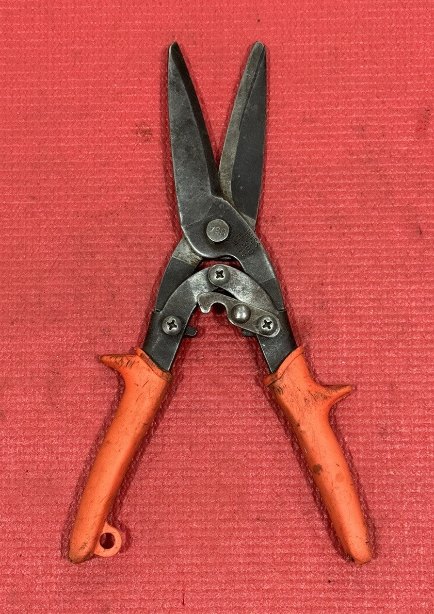 Wiss M-300 MultiMaster 3” Cut 10.5” Straight, Left & Right, Long Handle Snip USA