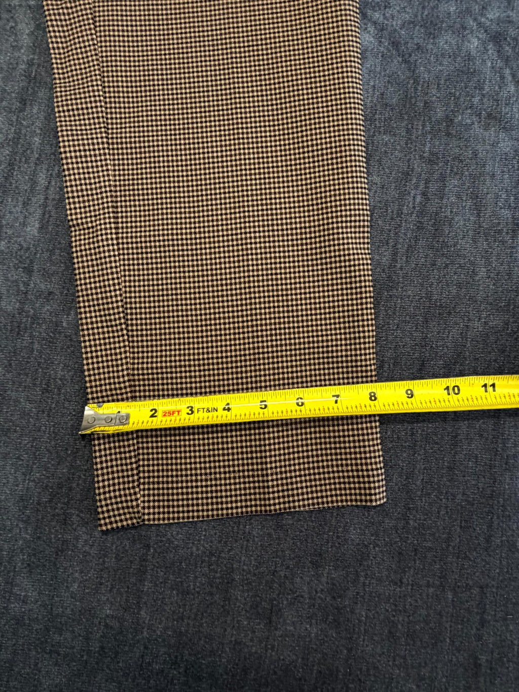 NWT Rafaella Houndstooth Pattern Stretch Pants Women's 16 Rich Khaki City Preppy