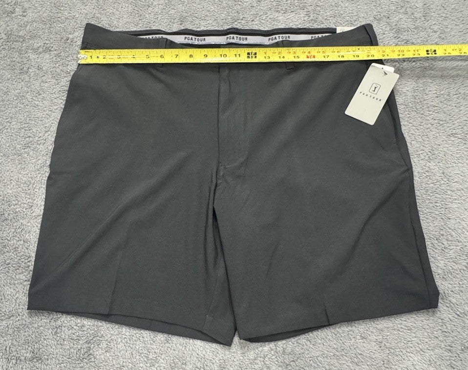 PGA Tour Men's Golf Shorts Active Gripper Waistband UPF 50 Gray Size 40 NEW