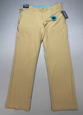NWT Birdie Bound Golf Pants Men's 34X30 Beige Flat Front Lightweight Performance