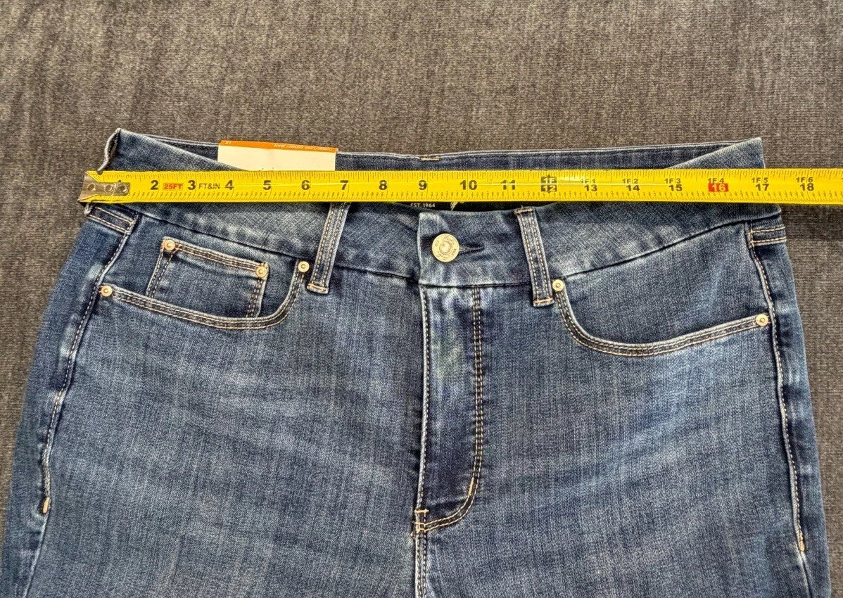 NWT Seven7 Skinny Jeans Women's 12 Blue Denim High Rise Stretch Casual 5-Pockets