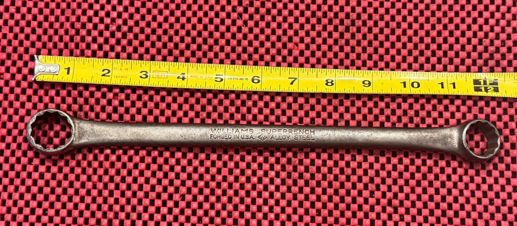 WILLIAMS SUPERRENCH 7731B VTG Box End Wrench 13/16"x 7/8", 12 PT Made In USA N8
