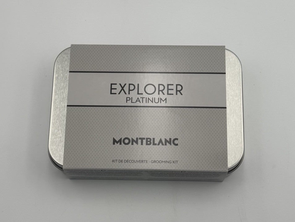 MONTBLANC Explorer Platinum Grooming Kit 3pc 7.5ml Edp/face Cream/cleansing