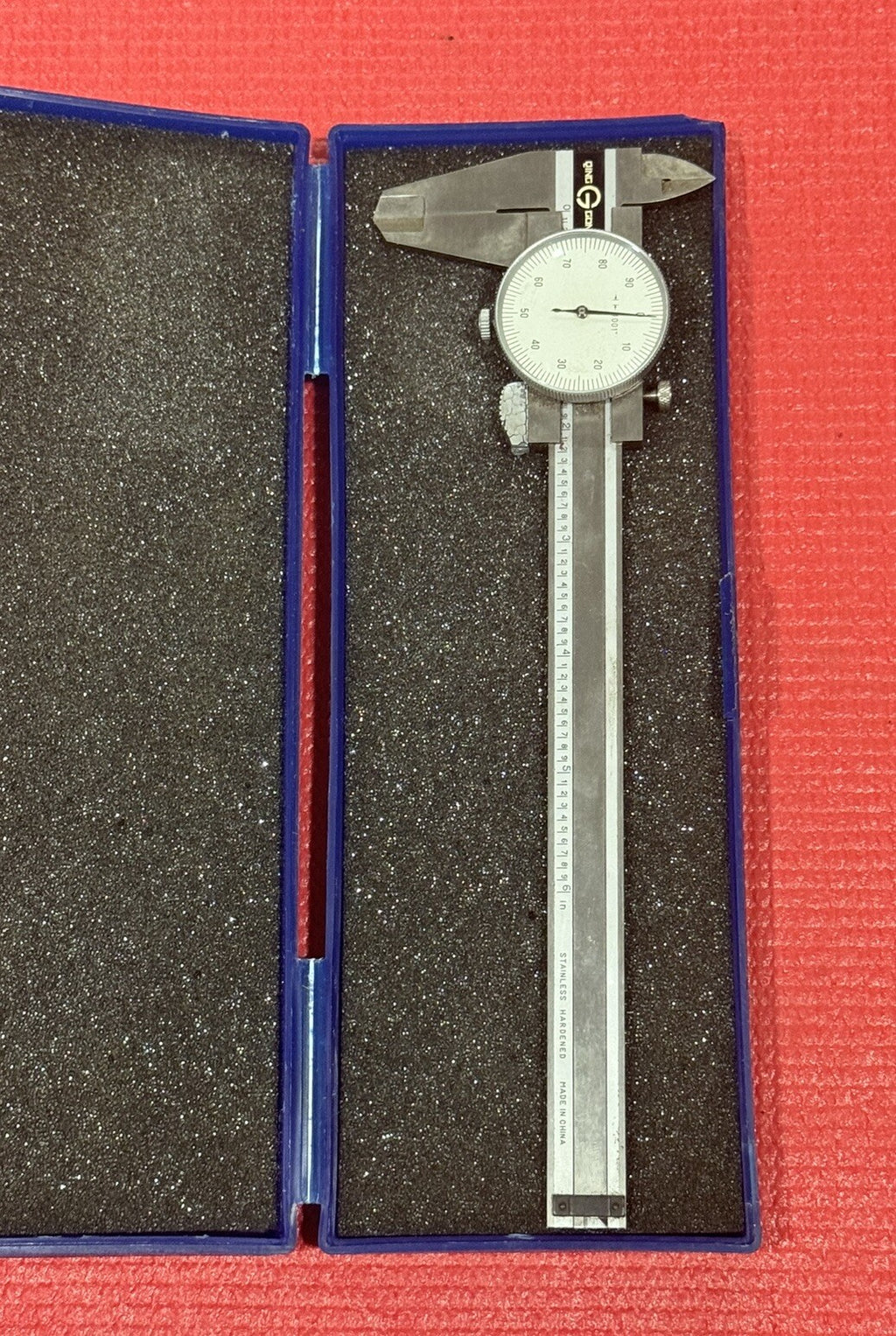 VINTAGE Qing G Gong CALIPER / MICROMETER W/ OG Case Made in China