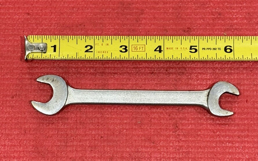Vintage PROTO Tools 3026, SAE 1/2" X 9/16" Double Open-End Wrench Made in USA