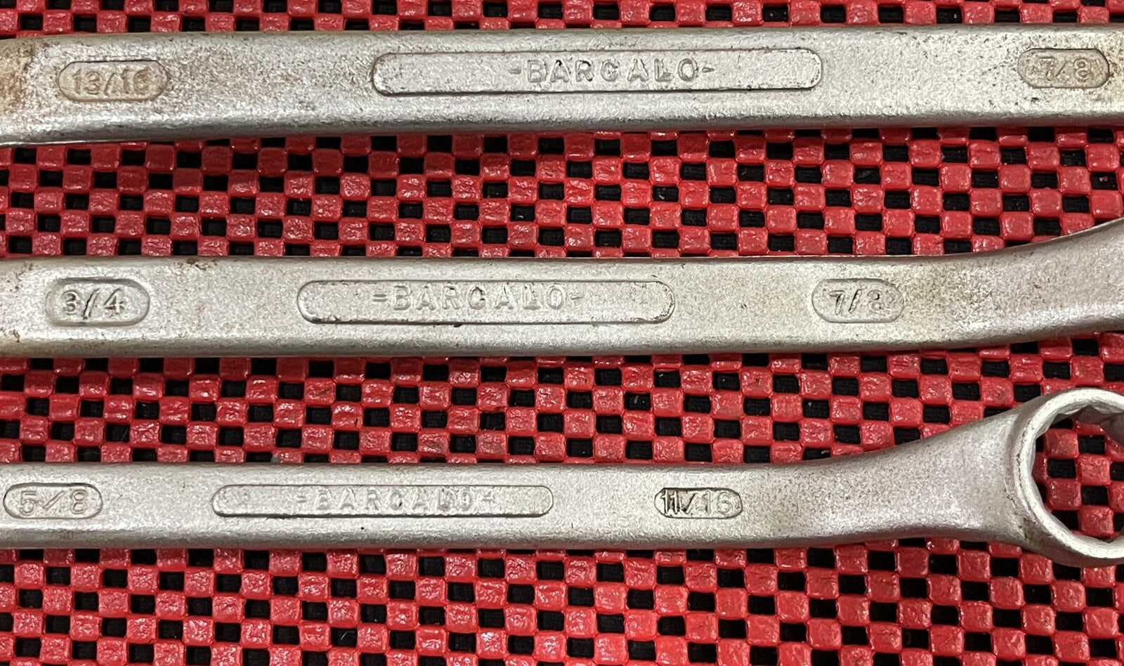 Barcalo 3 Pc Set Double Box Offset SAE Wrench Set Made in USA  N1
