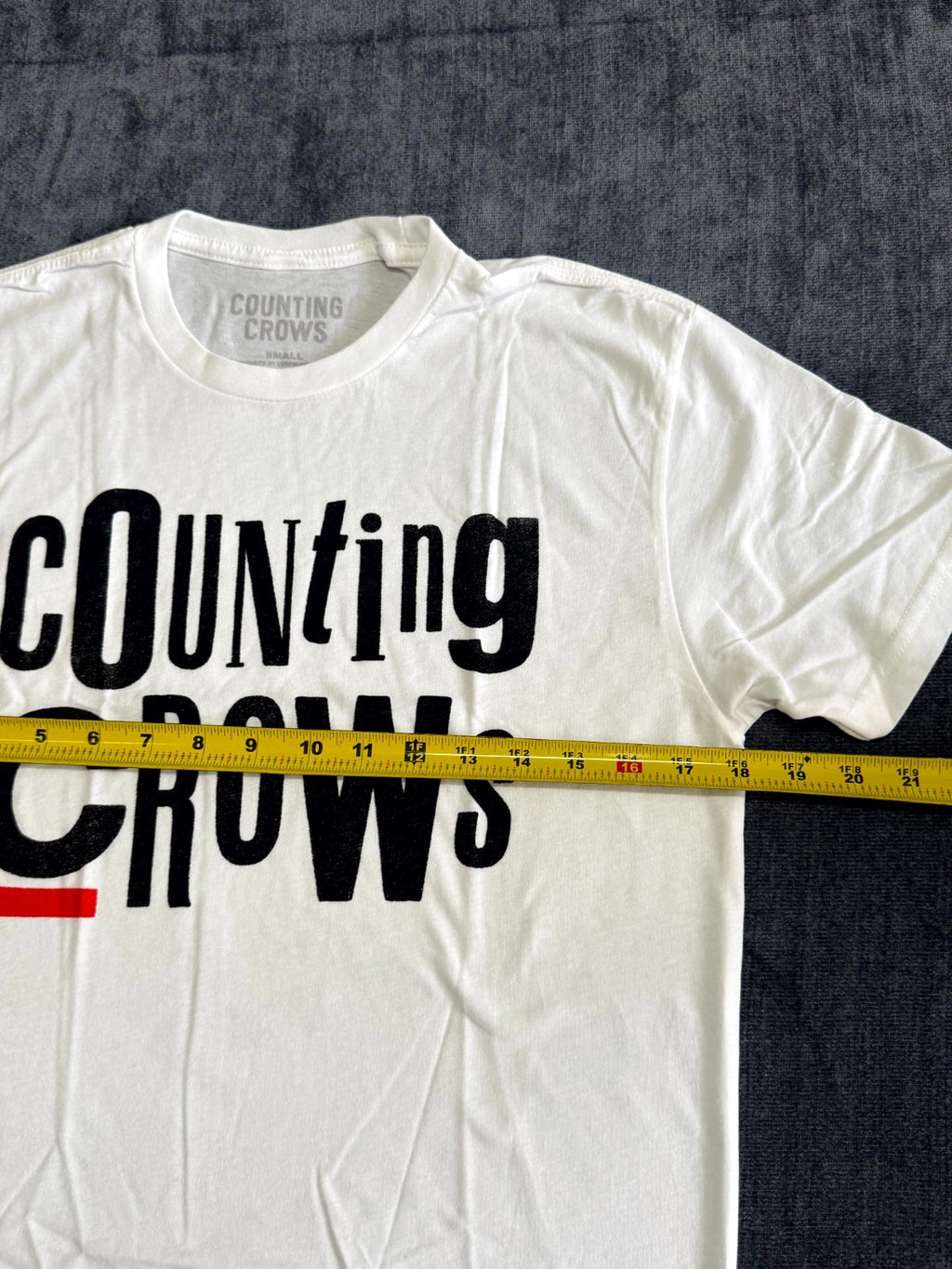 NWOT Counting Crows Ransom T-Shirt Unisex Small White Crew-Neck Short Sleeve