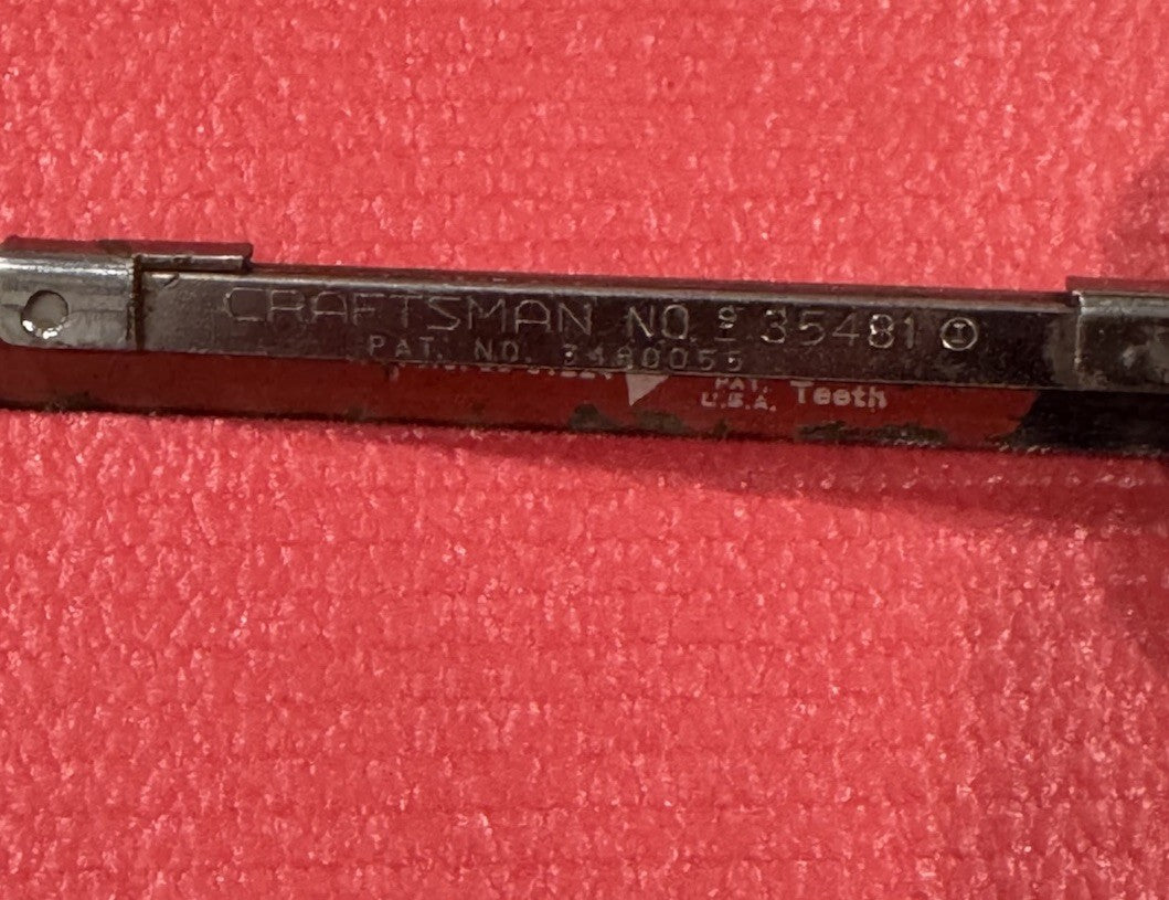 Vintage Craftsman No. 9-35481 Aluminum Close Quarters Hacksaw Made In USA