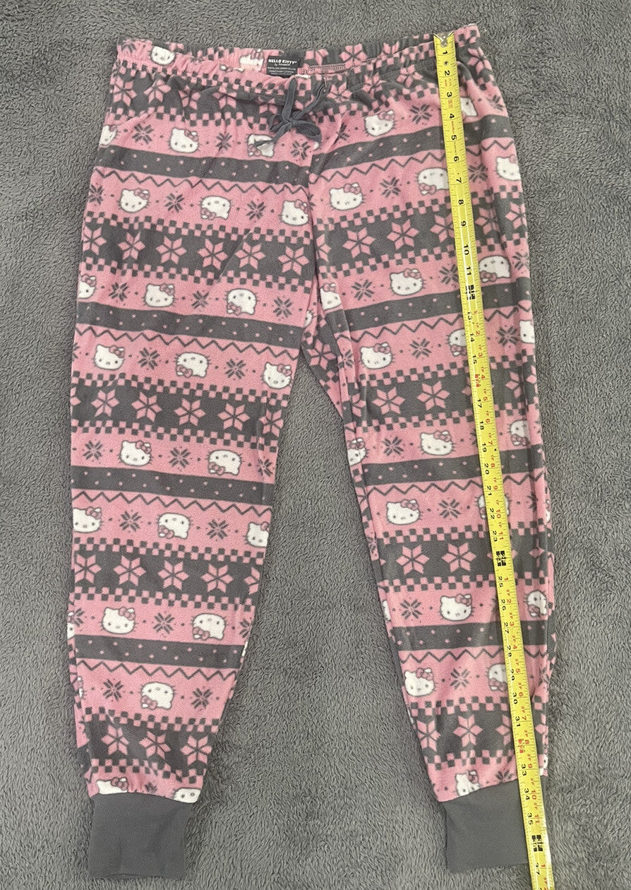 Hello Kitty by Sanrio Pink Comfy Pajama set size XL teen kids