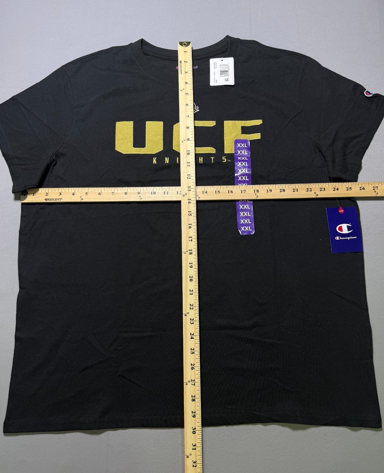 NWT Champion UCF Knights University of Central Florida UCF TShirt Mens 2XL Black