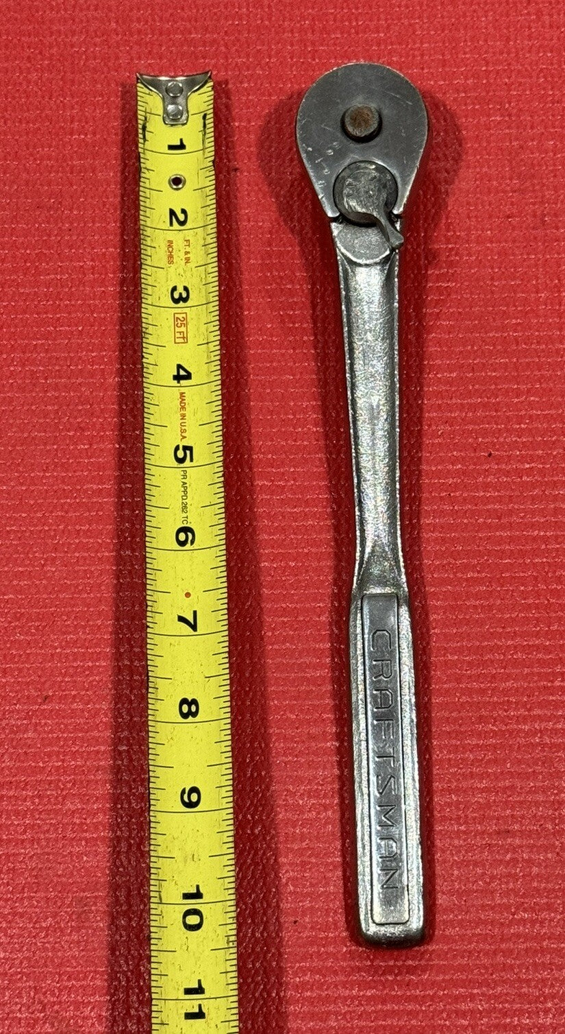 Vintage CRAFTSMAN 1/2" Drive Quick Release Ratchet -V-Series 44975 Oil Port USA