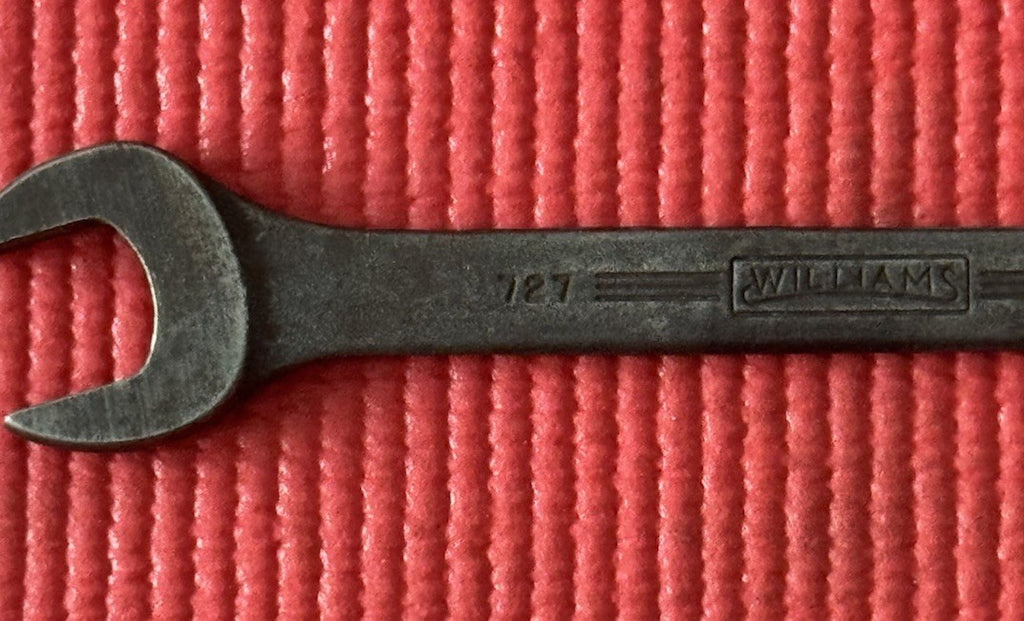 Vintage Williams No. 727 Double Open End Wrench 9/16" and 5/8" Made In USA